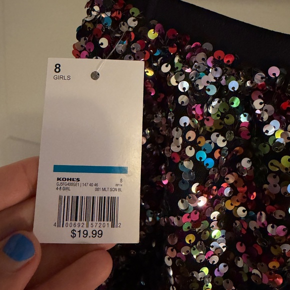 Size 8 kids jumping bean sequined skirt brand new - Picture 3 of 7